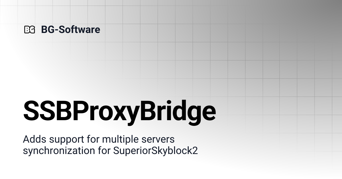 SSBProxyBridge | BG-Software
